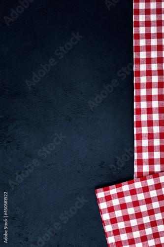 Empty template for restaurant menu card, italian napkin