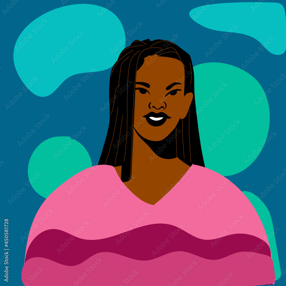 black woman 5 Stock Vector | Adobe Stock