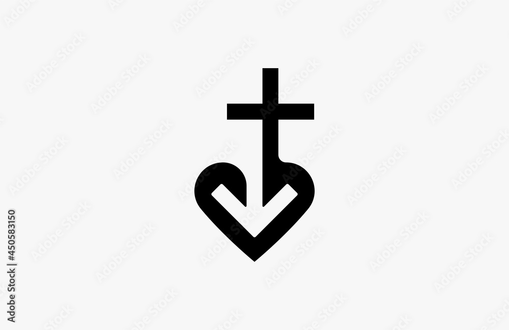Fototapeta premium Gender symbol logo, male and female sex sign with heart icon combination, vector Illustration