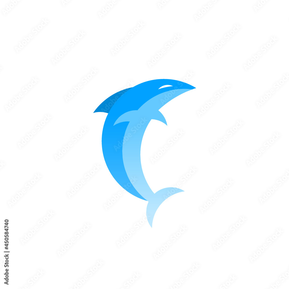 Fototapeta premium shark orca logo