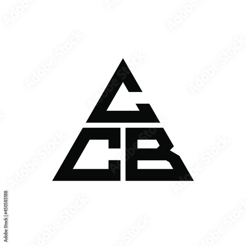 CCB triangle letter logo design with triangle shape. CCB triangle logo design monogram. CCB triangle vector logo template with red color. CCB triangular logo Simple, Elegant, and Luxurious Logo. CCB  photo