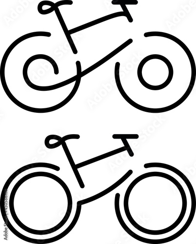 Bicycle icon, bike icon, vector style illustration