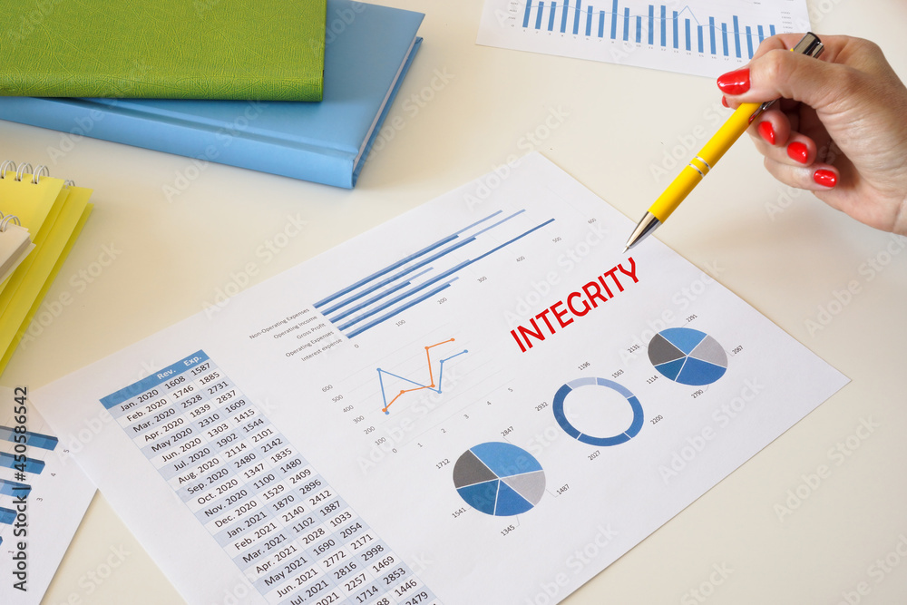 Conceptual photo about INTEGRITY with handwritten phrase. Conceptual photo about INTEGRITY with handwritten phrase.