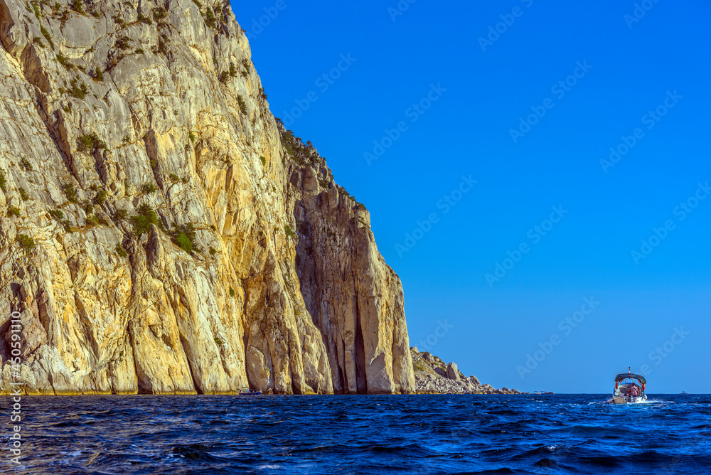 Naklejka premium rocks and sea near Balaklava