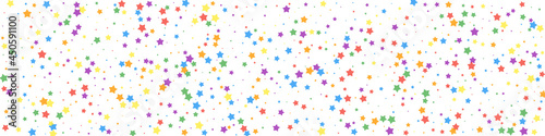 Festive decent confetti. Celebration stars. Joyous