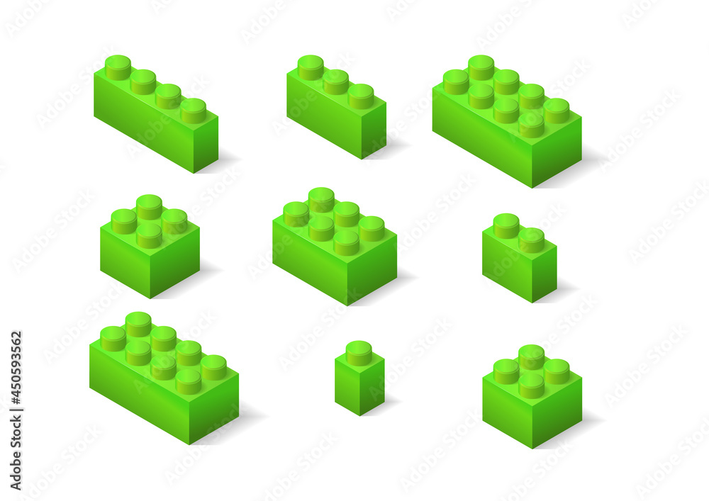 isometric brick set