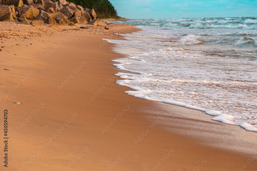 Beautiful seaside with sandy beach