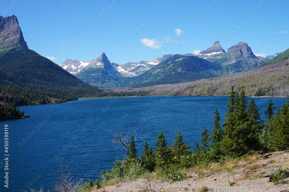Saint Mary Lake at Glaciers National Park