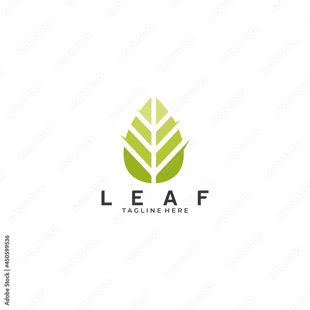 Fototapeta premium Leaf logo icon vector isolated