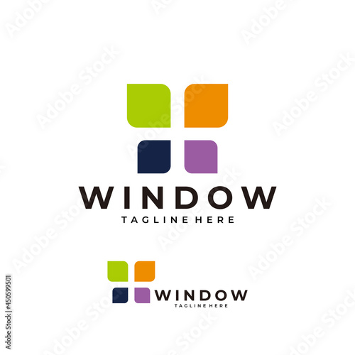 Window logo icon vector isolated