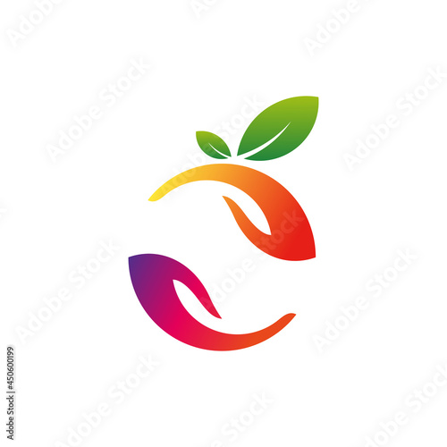 fruit logo icon vector isolated