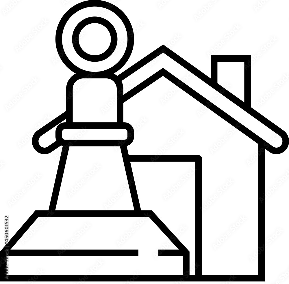 Fototapeta premium Mortgage icon. Banking concept icon style