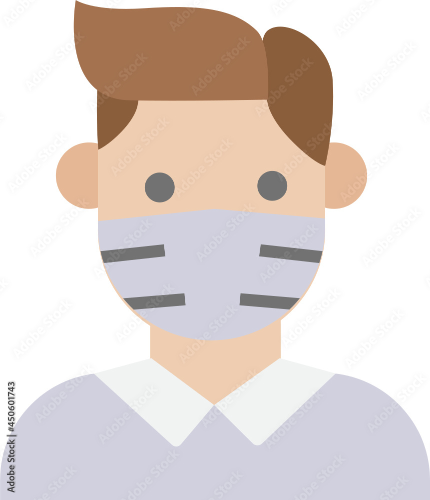 Mask icon. Covid concept icon style Mask icon. Covid concept icon style