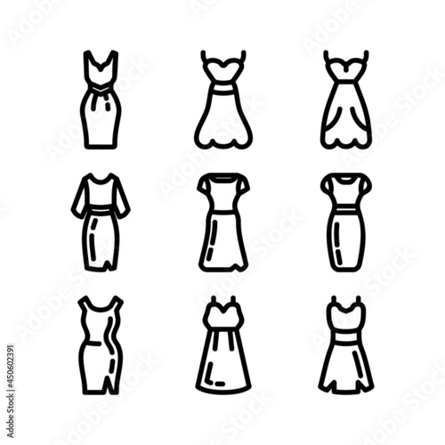 dress icon or logo isolated sign symbol vector illustration - high quality black style vector icons 