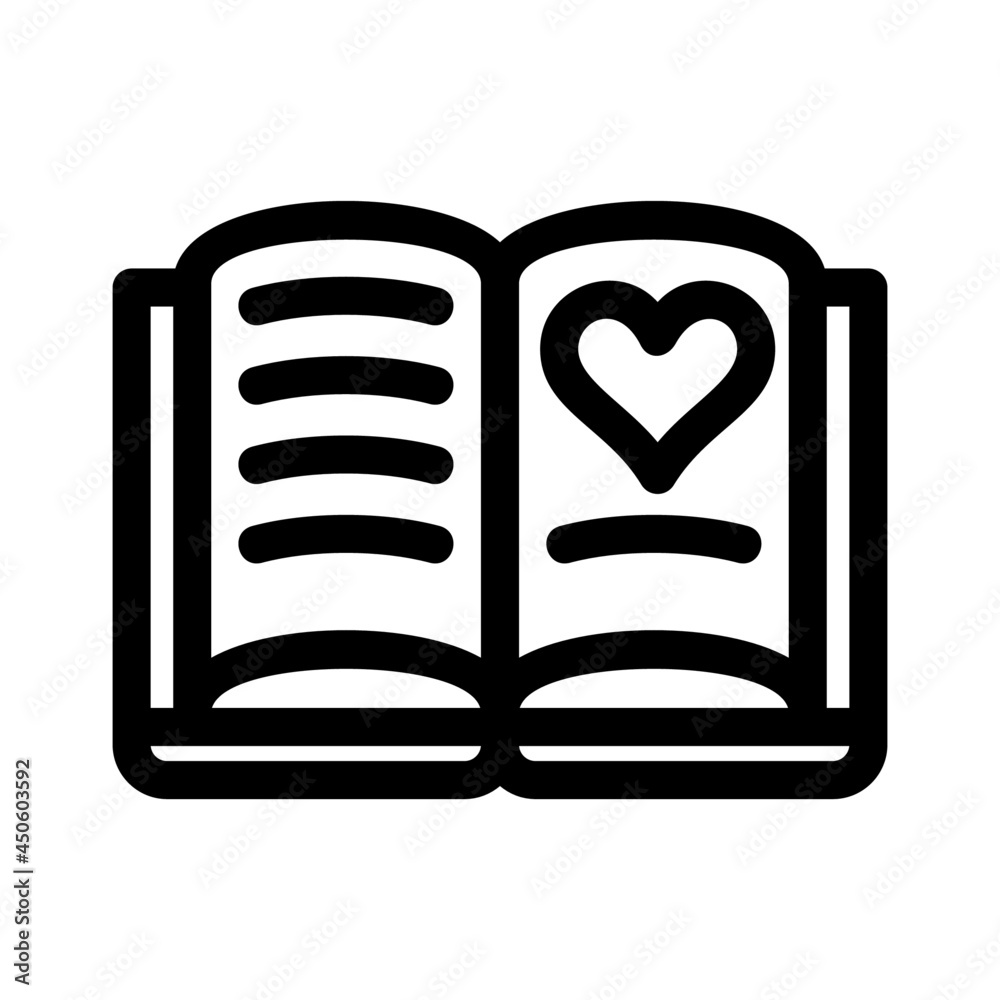 love book icon or logo isolated sign symbol vector illustration - high quality black style vector icons
love book icon or logo isolated sign symbol vector illustration - high quality black style vector icons