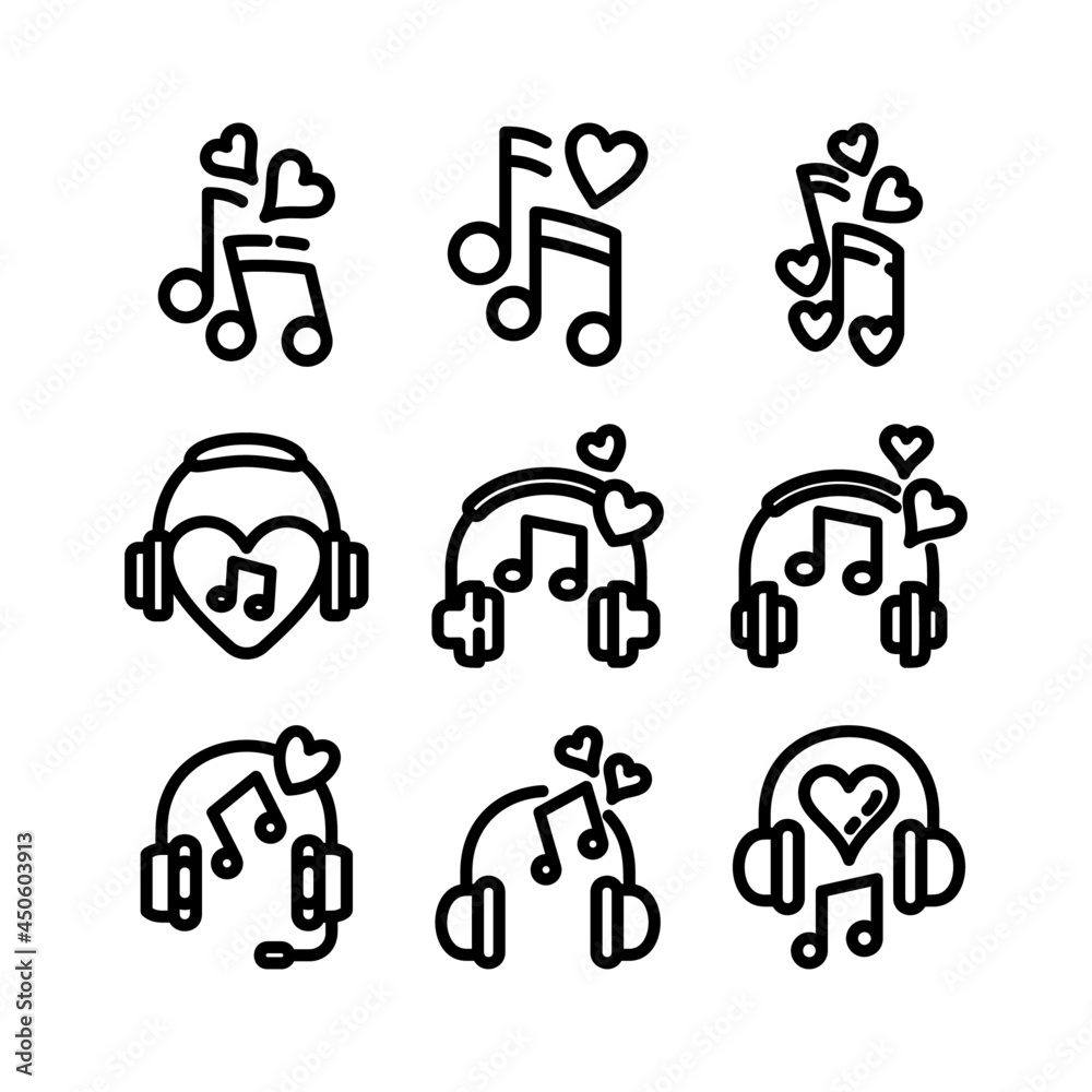 love music icon or logo isolated sign symbol vector illustration - high quality black style vector icons
