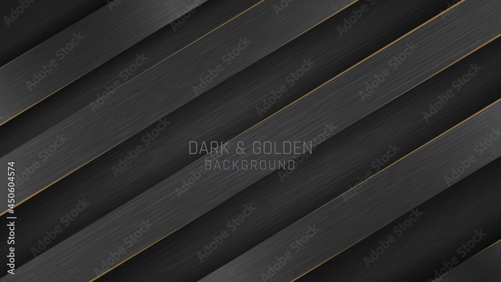 Obraz premium Abstrac black metal background with futurisctic and modern concept.