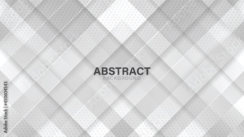 Grey and white abstract background with futurisctic and modern concept. photo