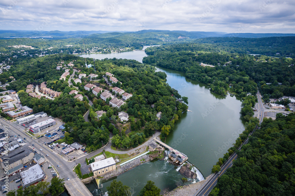 Aerial Landscape of Pompton Lakes New Jersey Aerial Landscape of Pompton Lakes New Jersey