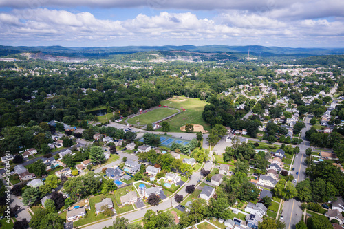 Aerial Landscape of Pompton Lakes New Jersey  photo