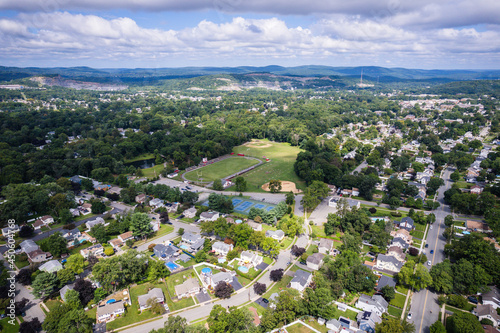 Aerial Landscape of Pompton Lakes New Jersey 