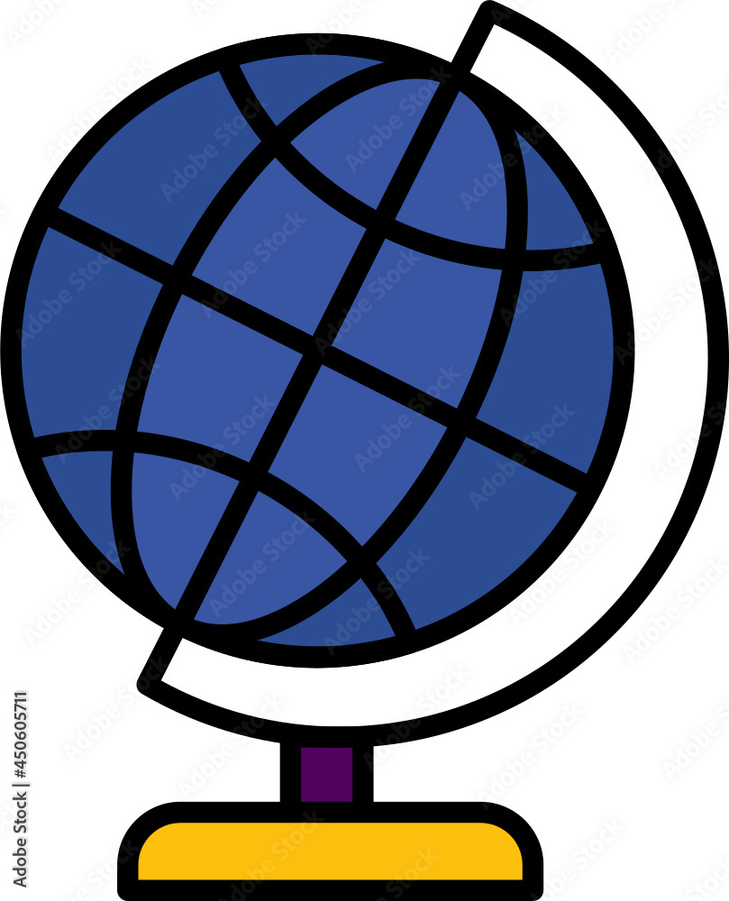 Geography icon. School concept icon style