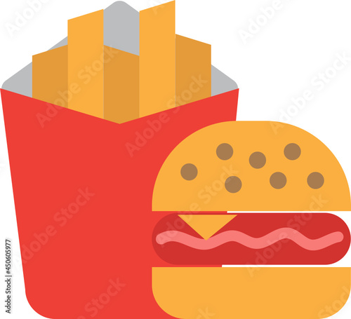 Fast food icon. Food and drink concept icon style