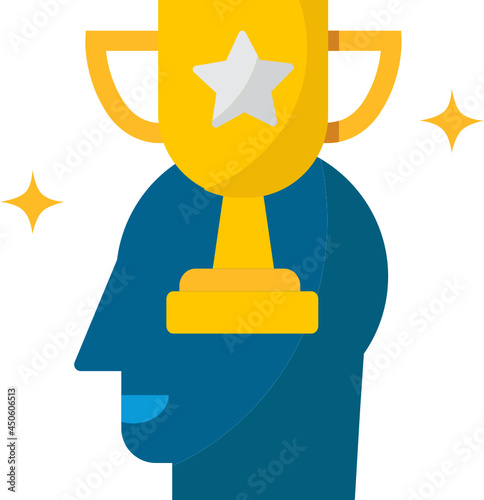 Champion icon. Business motivation concept icon style