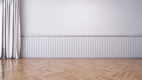 Empty room with Wall Background. 3D illustration  3D rendering 