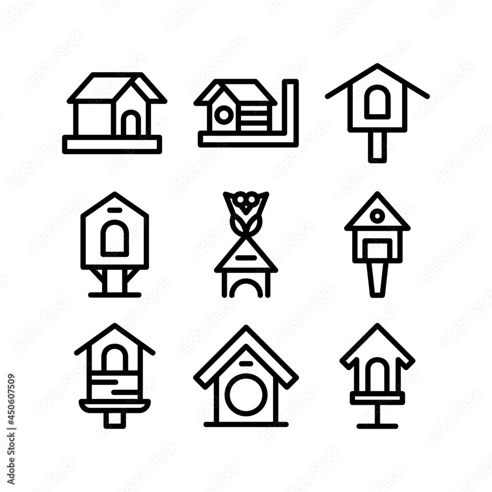 birdhouse icon or logo isolated sign symbol vector illustration - high quality black style vector icons
