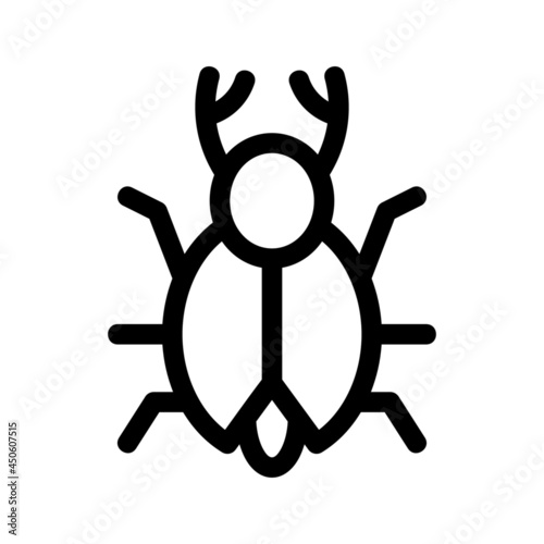 bug icon or logo isolated sign symbol vector illustration - high quality black style vector icons
