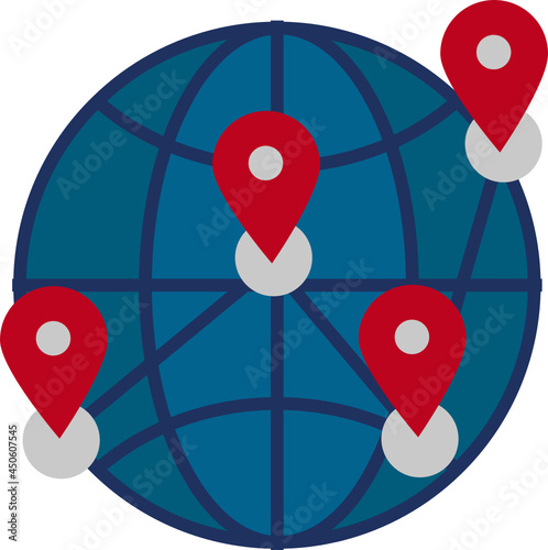 Location icon. Business concept icon style