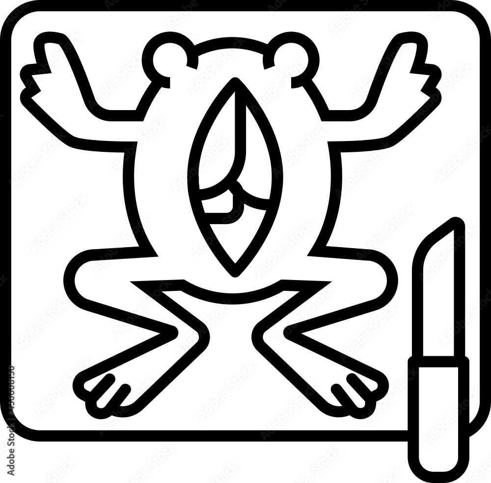 Science frog icon. Science concept icon style Science frog icon. Science concept icon style