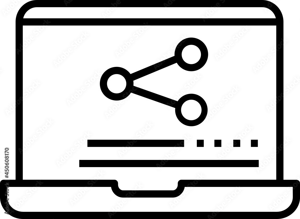 Laptop icon. Science concept icon style Laptop icon. Science concept icon style