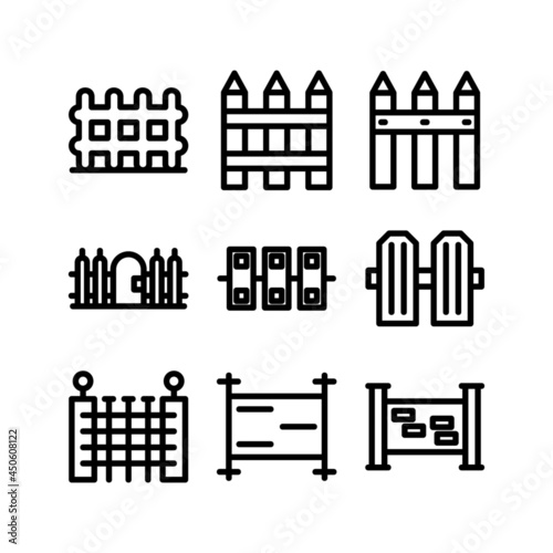 fence icon or logo isolated sign symbol vector illustration - high quality black style vector icons 