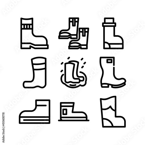 gumboots icon or logo isolated sign symbol vector illustration - high quality black style vector icons
