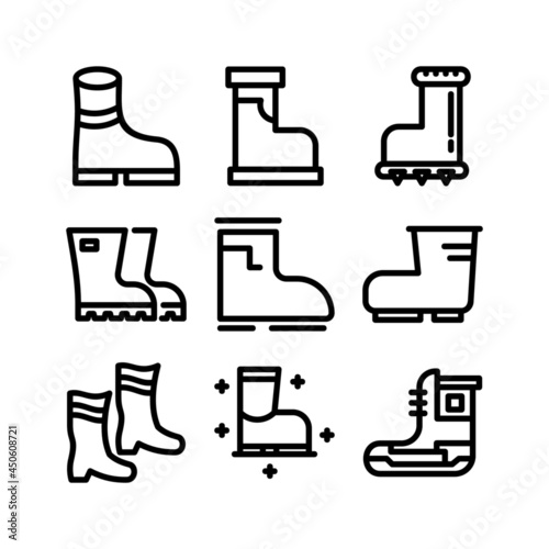 gumboots icon or logo isolated sign symbol vector illustration - high quality black style vector icons
