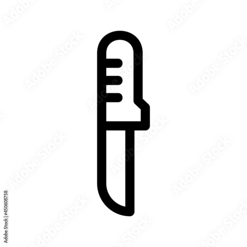 hunting knife icon or logo isolated sign symbol vector illustration - high quality black style vector icons
