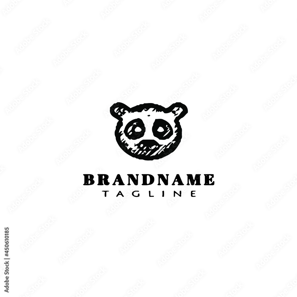 panda logo icon design template vector illustration panda logo icon design template vector illustration