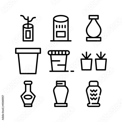 pot icon or logo isolated sign symbol vector illustration - high quality black style vector icons 