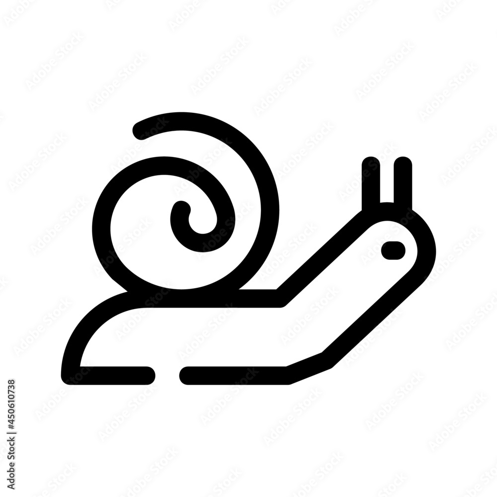 snail icon or logo isolated sign symbol vector illustration - high quality black style vector icons
