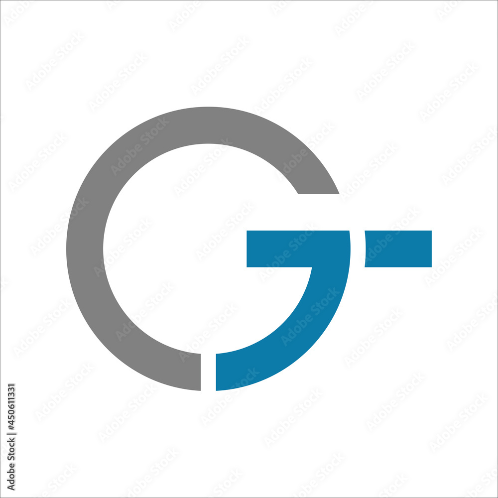 typography G,T logo vector. initial letter G,T logo design template typography G,T logo vector. initial letter G,T logo design template