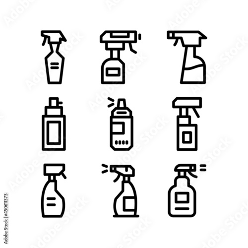 spray bottle icon or logo isolated sign symbol vector illustration - high quality black style vector icons
