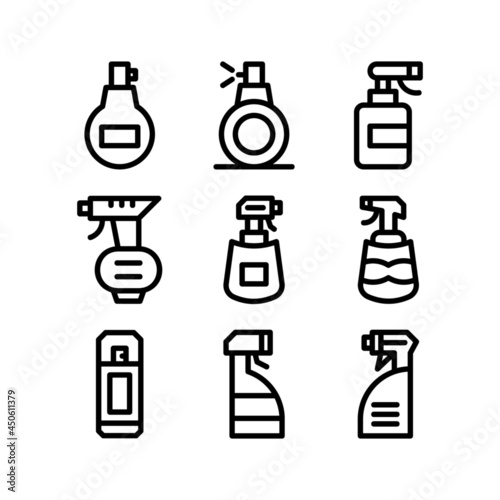 spray bottle icon or logo isolated sign symbol vector illustration - high quality black style vector icons 
