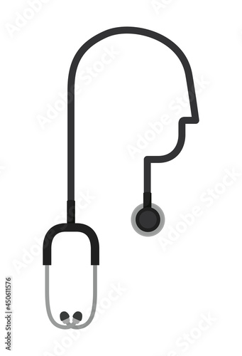 stethoscope with face shape
