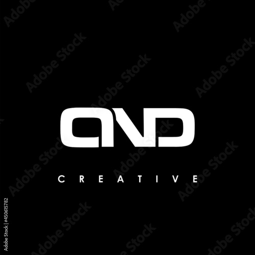 OND Letter Initial Logo Design Template Vector Illustration