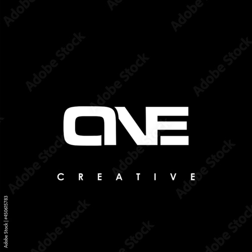 ONE Letter Initial Logo Design Template Vector Illustration