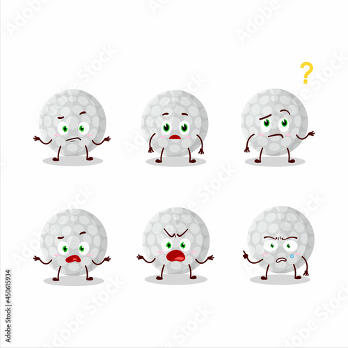 Cartoon character of handball with what expression