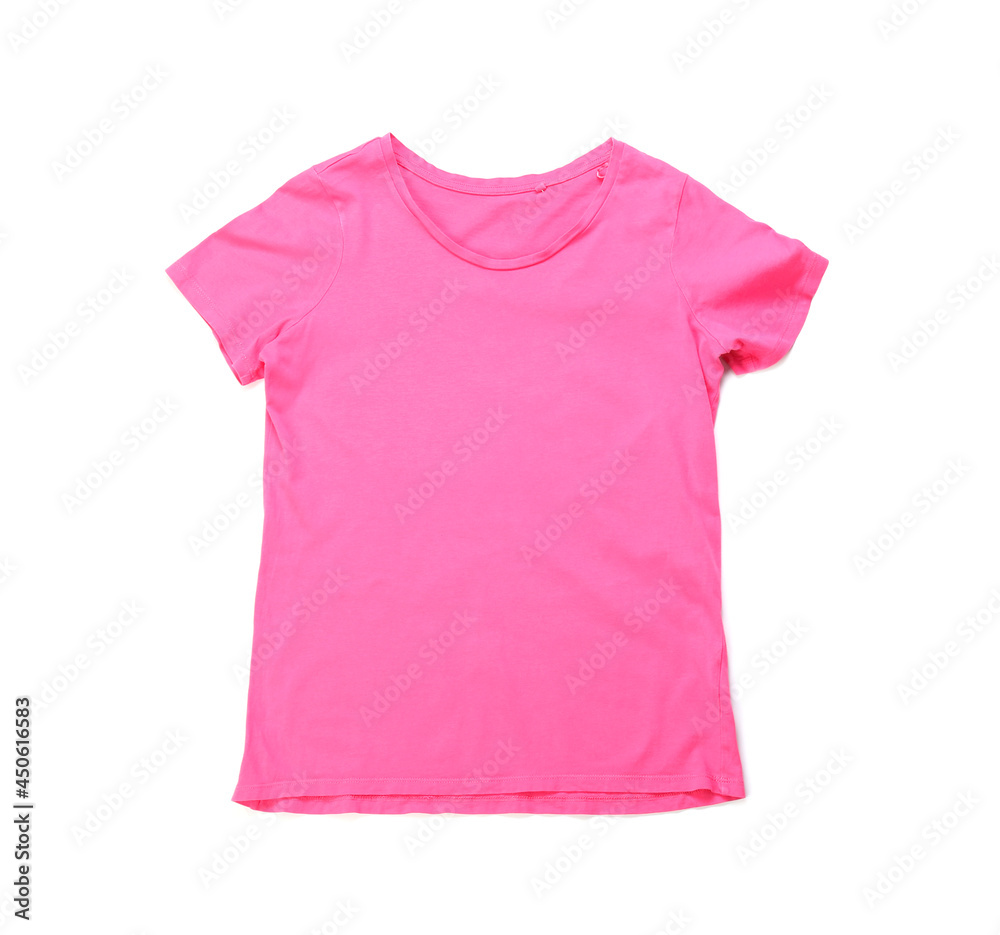 Stylish t-shirt on white background Stylish t-shirt on white background