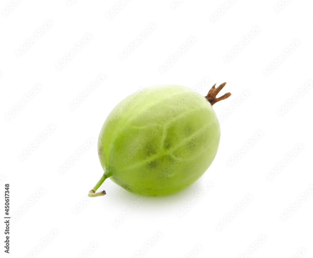 Fresh gooseberry on white background Fresh gooseberry on white background